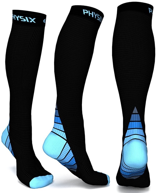 Physix Gear Sport Compression Socks for Men & Women