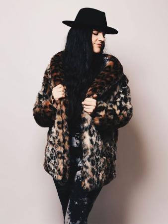 SpiritHoods Faux Leopard Fur Coat